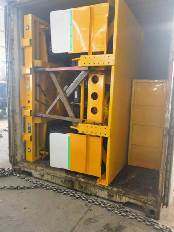 Flatbed Semi Trailer Container Packing Delivery to Africa4