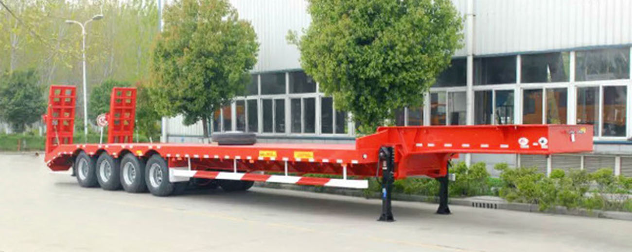 4 axle low bed trailer